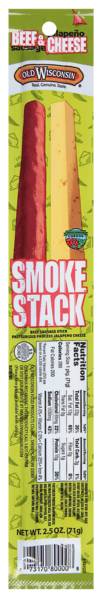 Old Wisconsin Smoke Stack Jalapeño Cheese Beef Sausage Stick 2.5oz