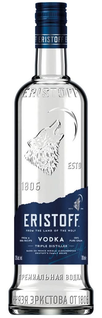 Eristoff - Vodka, garrafa de 700 ml