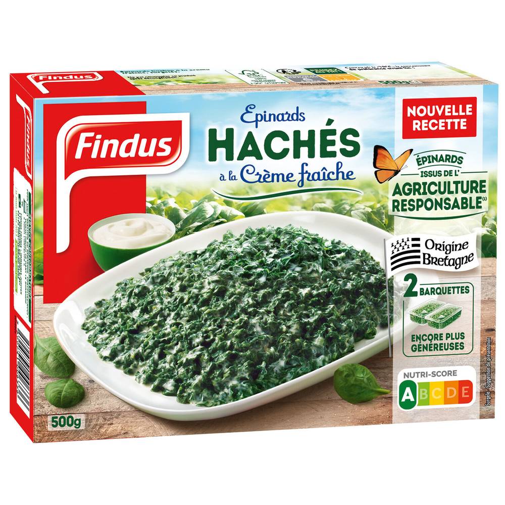 Findus - Légumes cuisinés épinards hachés crème