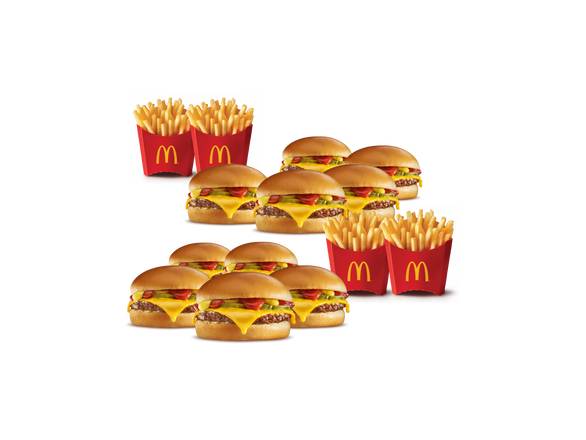 10 Hamburguesas con Queso y 4 McPapas® Medianas