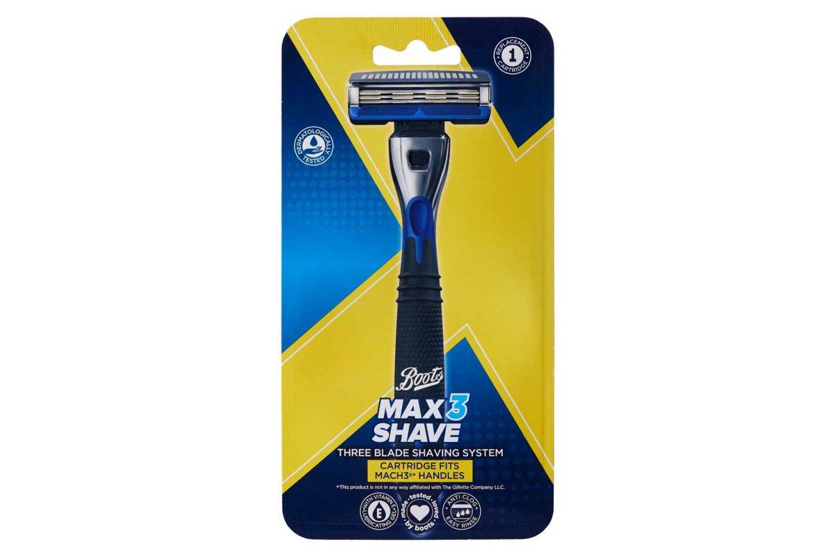 Boots Max Shave Three Blade Shaving System & Trimmer