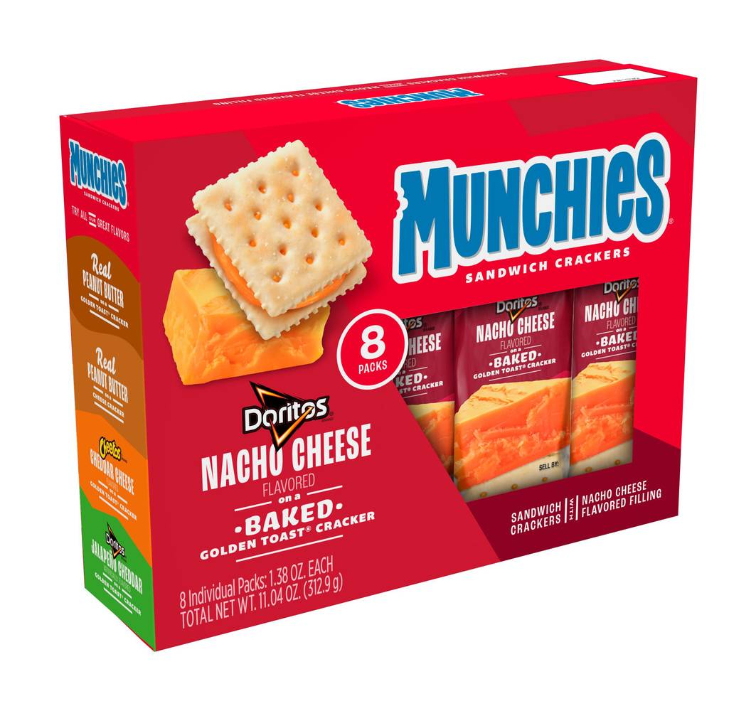 Munchies Sandwich Crackers, Nacho Cheese (1.38 oz, 8 ct)