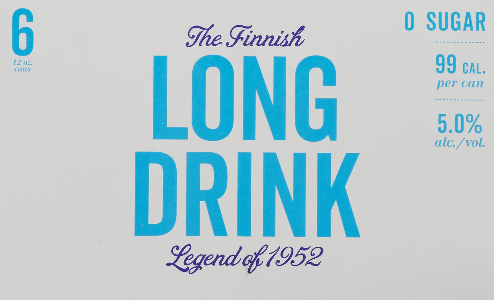 The Finnish Long Drink Zero Sugar Gin Ready To Drink Cocktail (6 x 12 oz)