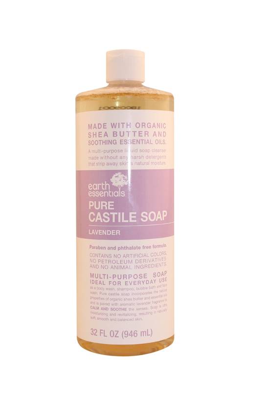 Earth's Essentials Castile Soap, Lavender, 32 OZ