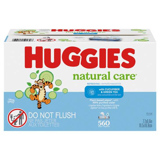 Huggies Natural Care Refreshing Clean Scent Baby Wipes (560 ct)