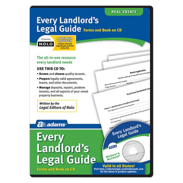 Adams Every Landlord's Legal Guide Forms and Cd