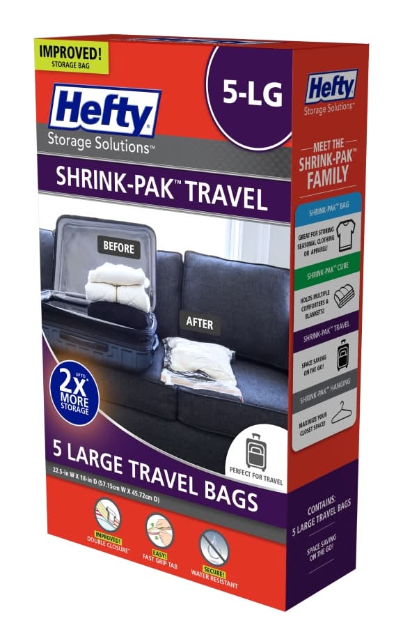 Hefty® Shrink-Pak™ Travel Bags