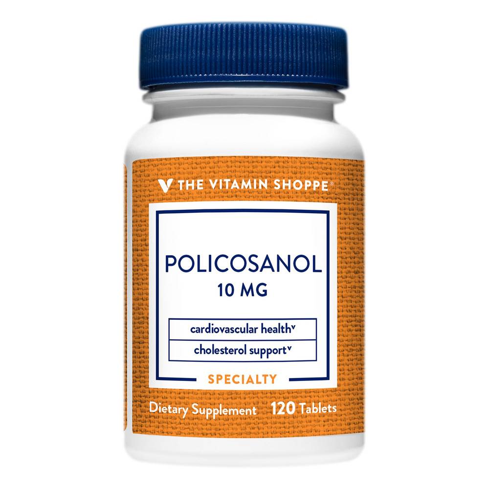 Policosanol - Cardiovascular & Cholesterol Support - 10 Mg (120 Tablets)