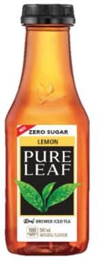 Pure Leaf Zero Sugar Iced Tea, Lemon (547 ml)
