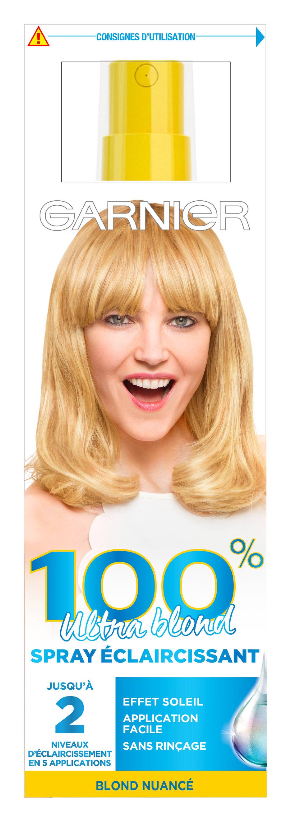 Garnier - Coloration cheveux permanente spray éclaircissant (125ml)