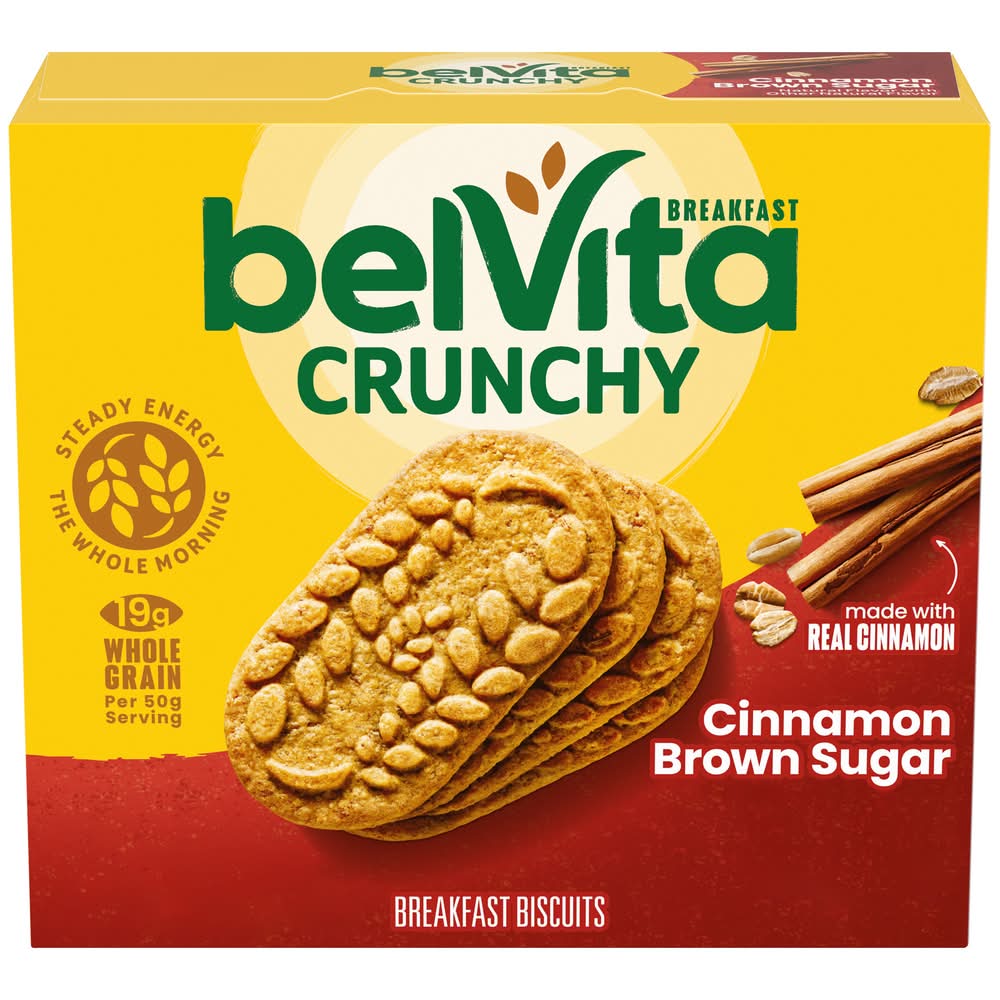 BelVita Crunchy Breakfast Biscuits, Cinnamon Brown Sugar (8.8 oz, 5 ct)