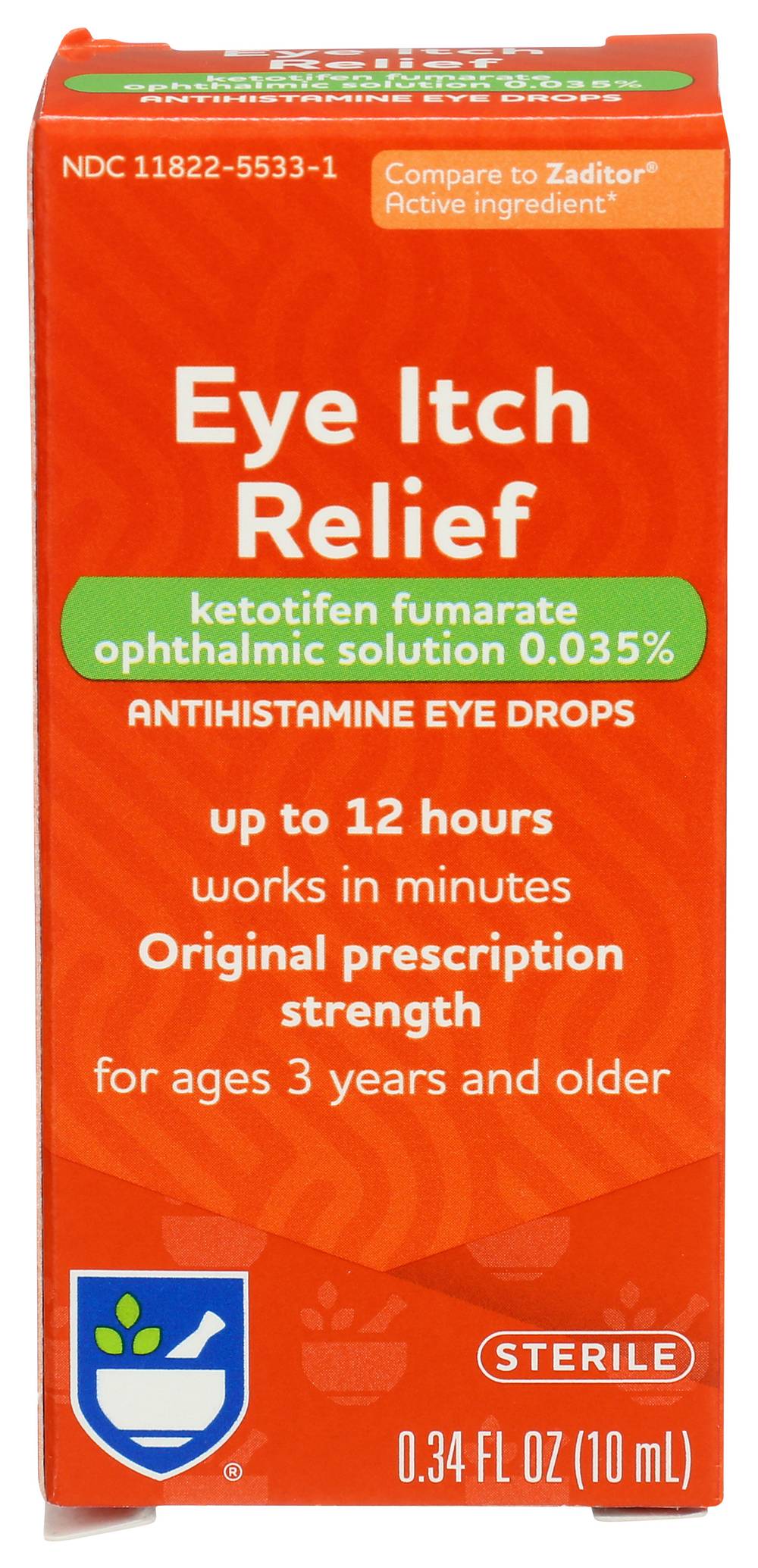 Rite Aid Eye Itch Relief Drops - 0.34 Fl Oz