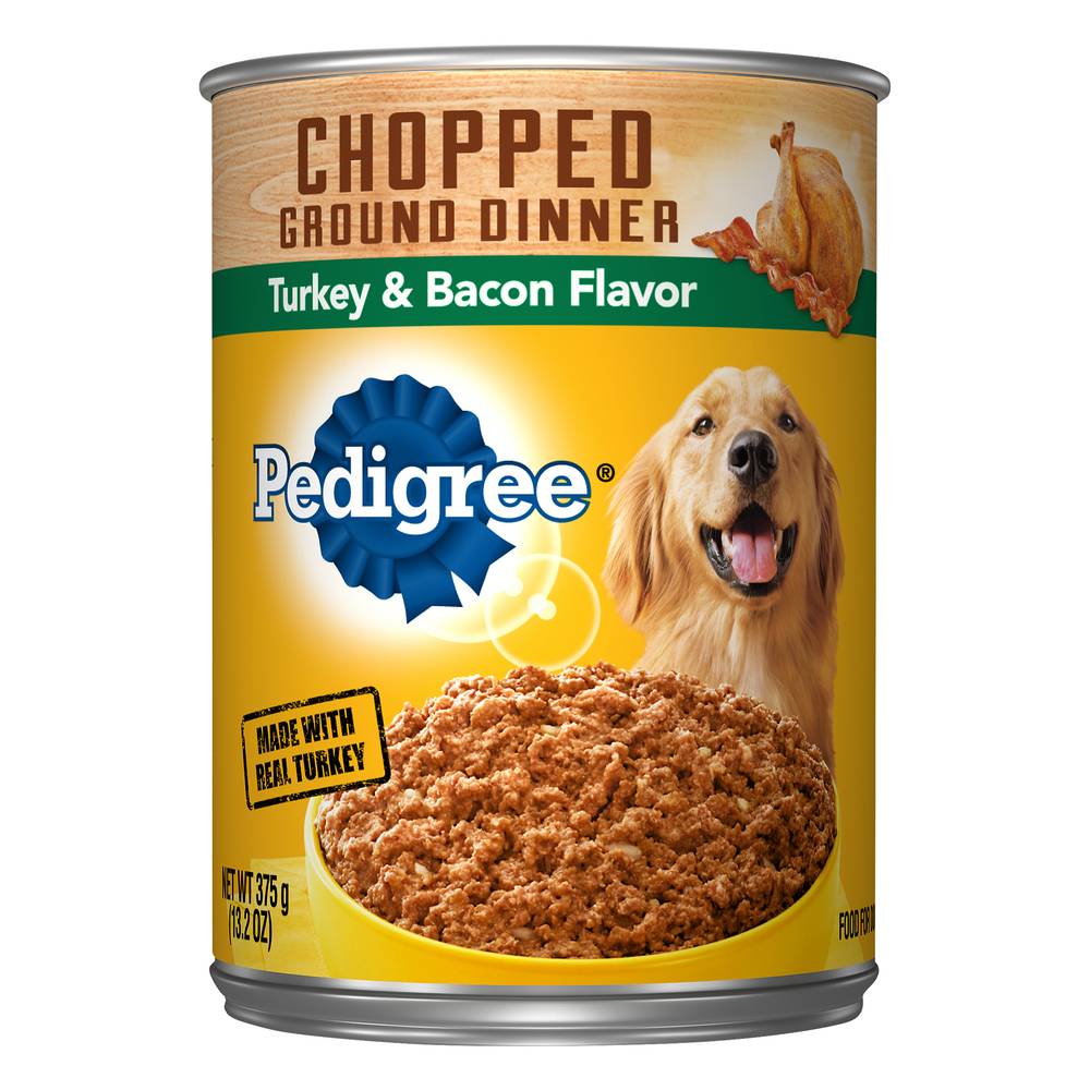 Pedigree Chopped Turkey & Bacon Flavor Dog Food (13.2 oz)