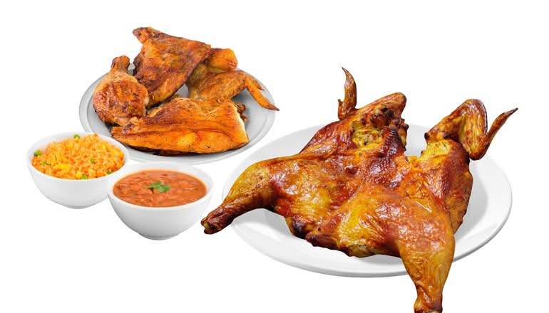 <Chicken and a Half & Sides.>