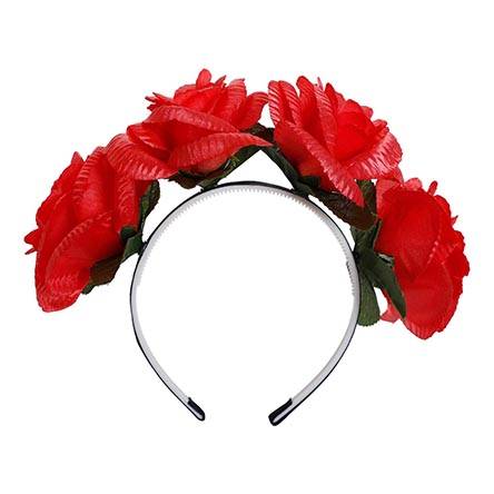 Diadema de flores (Coral)