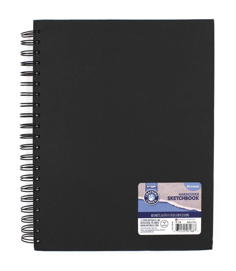 ArtSkills Crafter's Closet Hardcover Sketchbook 80 Sheets, 8.5x11 in