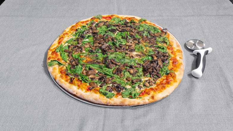 Spinach Mushroom Pizza