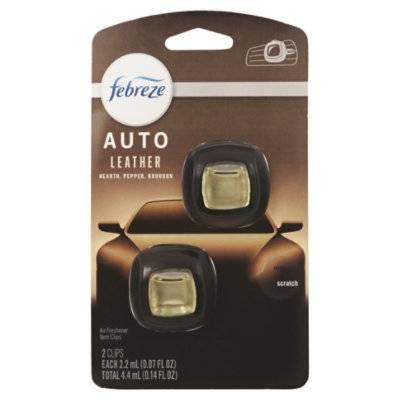 Febreze Auto Leather Air Freshener Vent Clip - .14 Fz