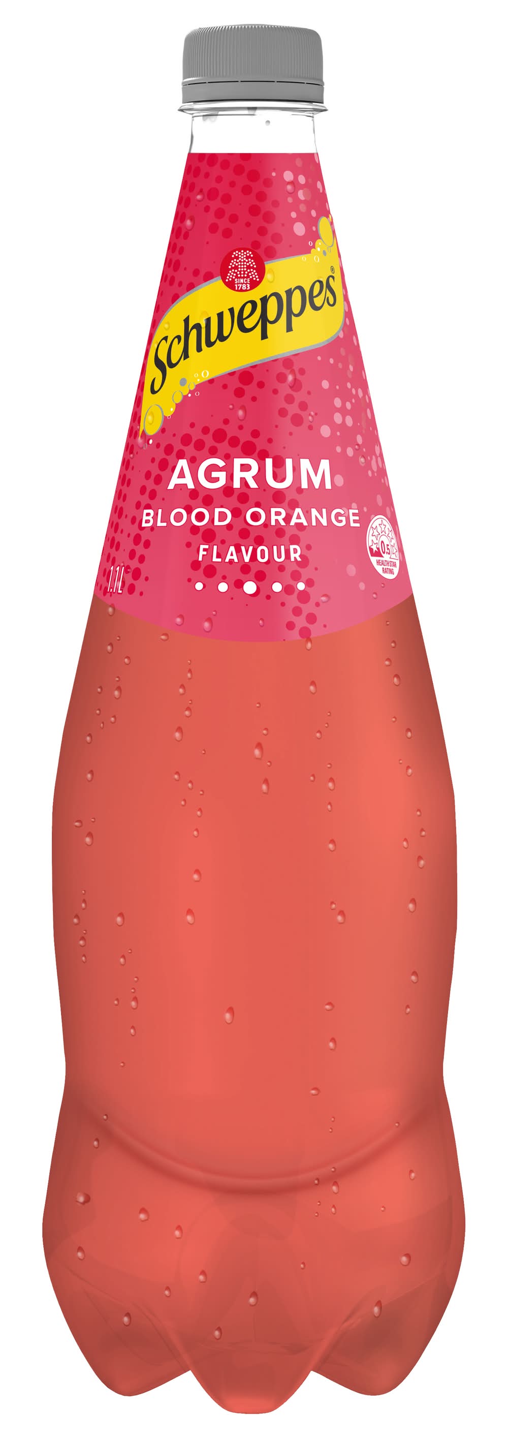 Schweppes Agrum Premium Soda, Blood Orange (1.1L)