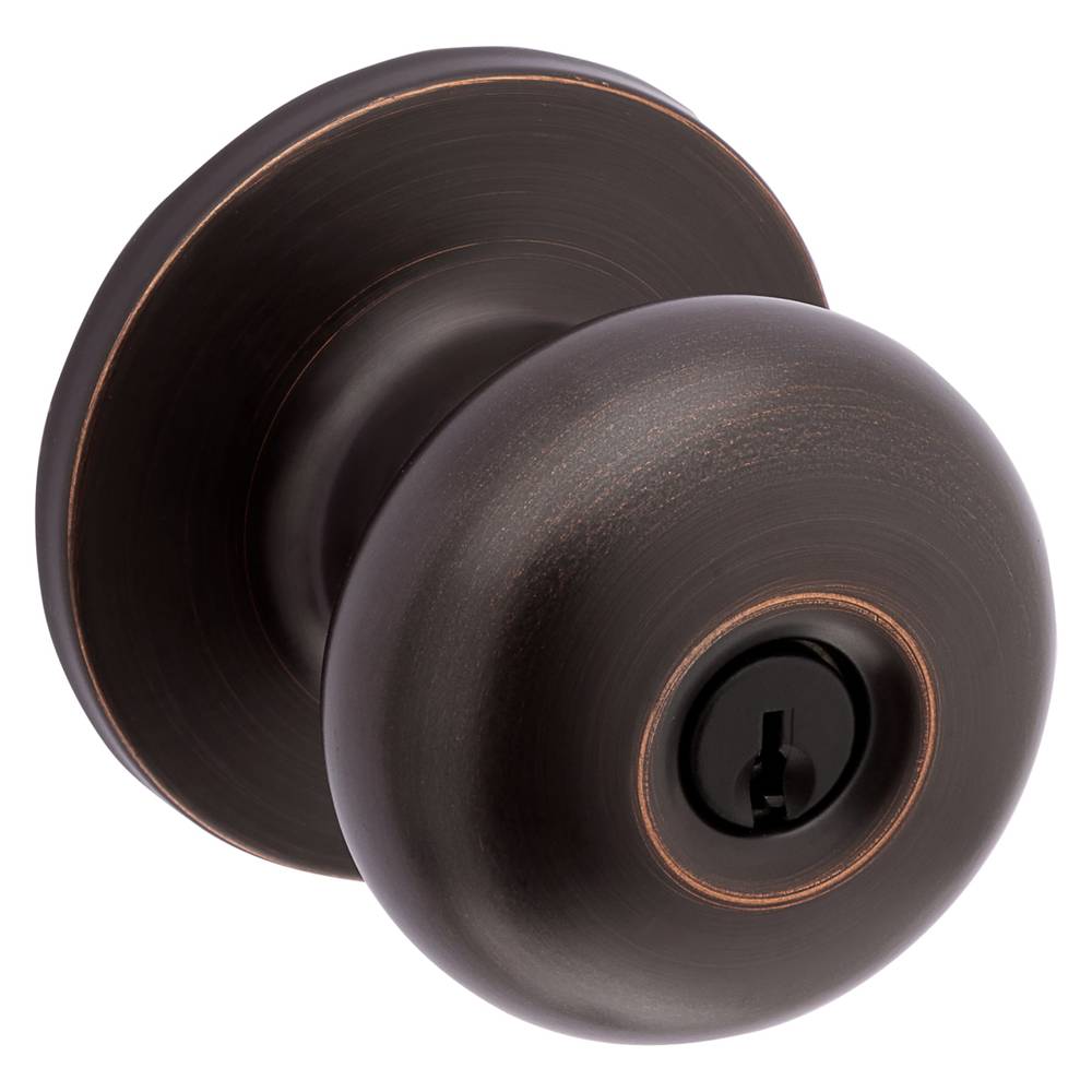 RELIABILT Baron Antique Bronze Exterior Keyed Entry Door Knob | 93580-018