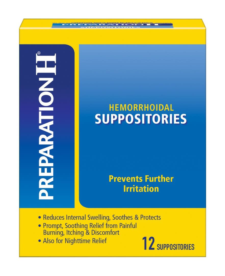 Preparation H Hemorrhoidal Suppositories (1.6 oz)