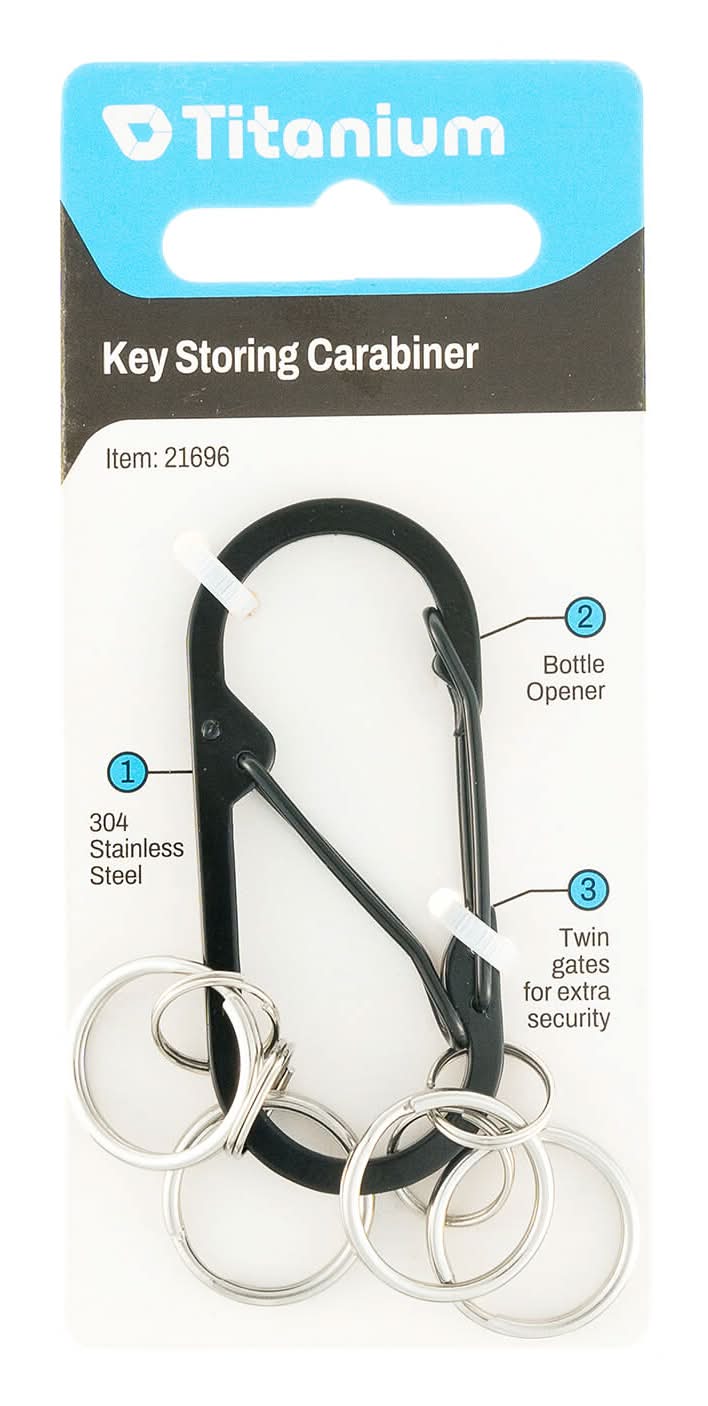 Titanium Key Storing Carabiner