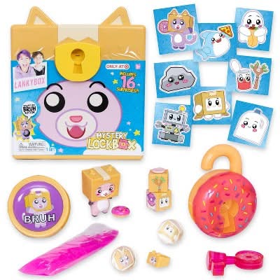 LankyBox Mystery Lock Box Set For Ages 3+ (16 ct)