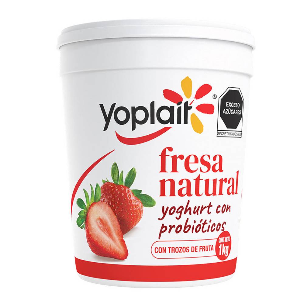 Yoplait yoghurt con fresas naturales (bote 1 kg)