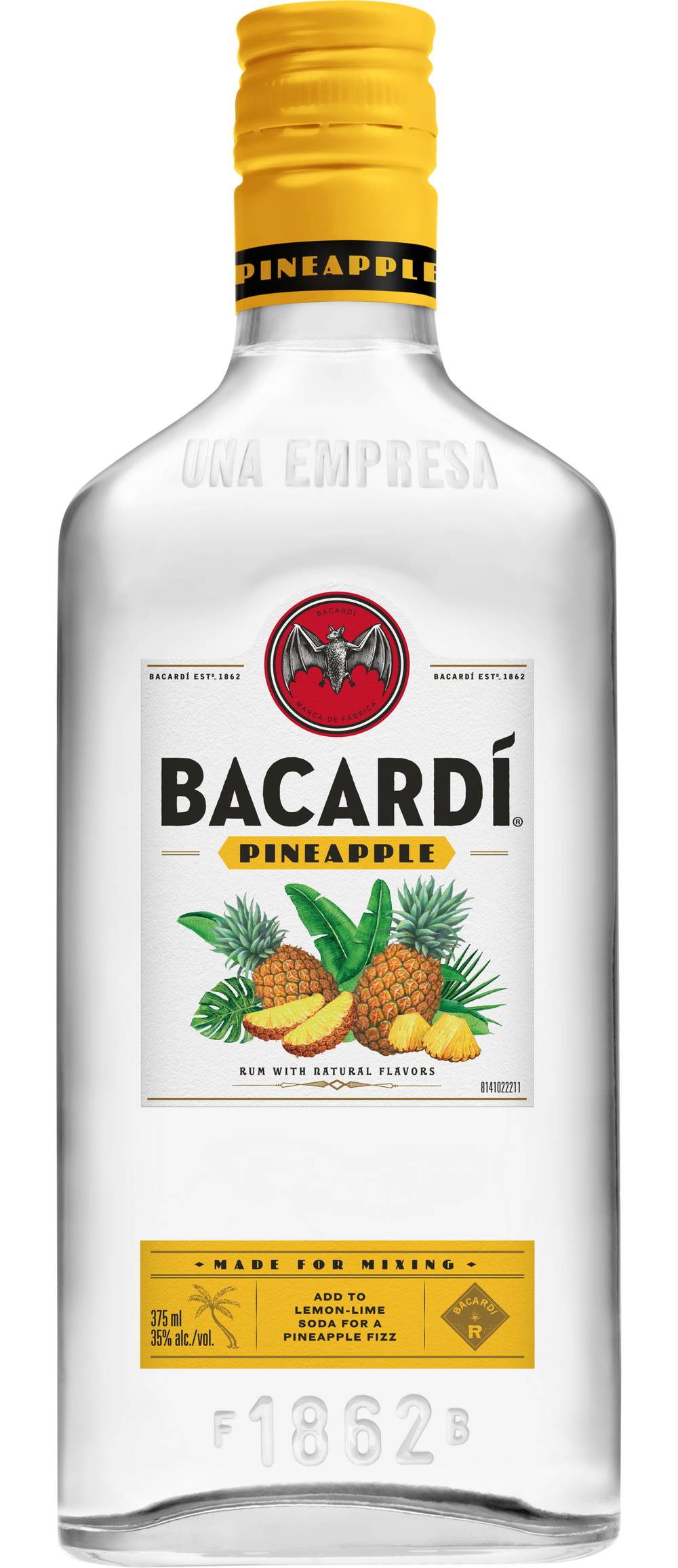 Bacardí Pineapple Flavored White Rum (375 ml)