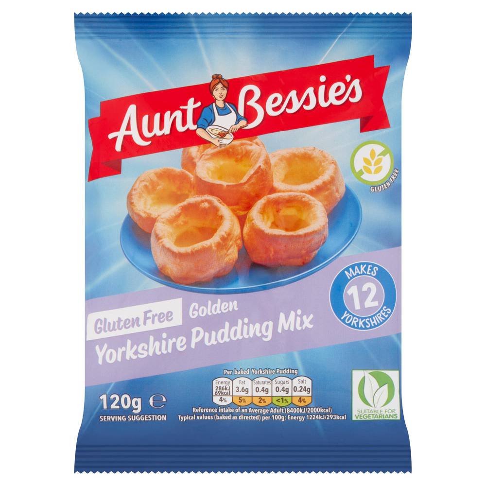 Aunt Bessie's Gluten Free Golden Yorkshire Pudding Mix 120g