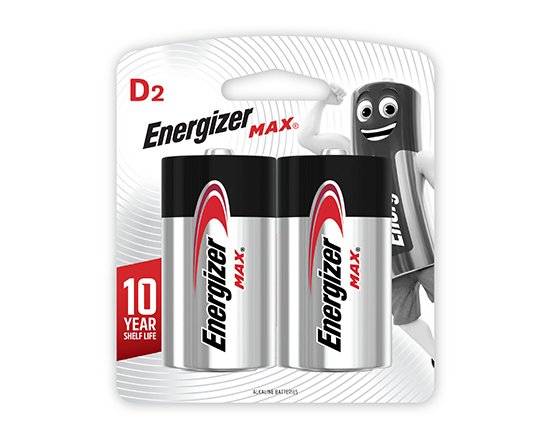 Energiser D Battery 2pk