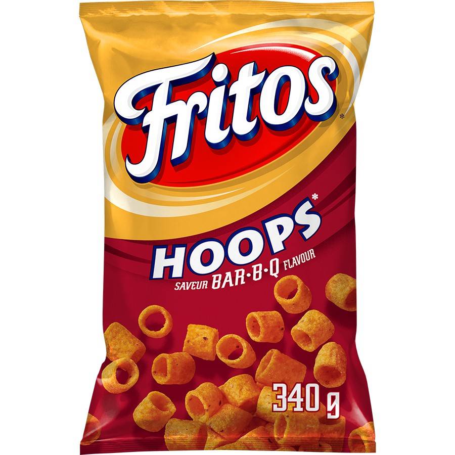 Fritos Hoops Bbq Flavour Chips (340 g)