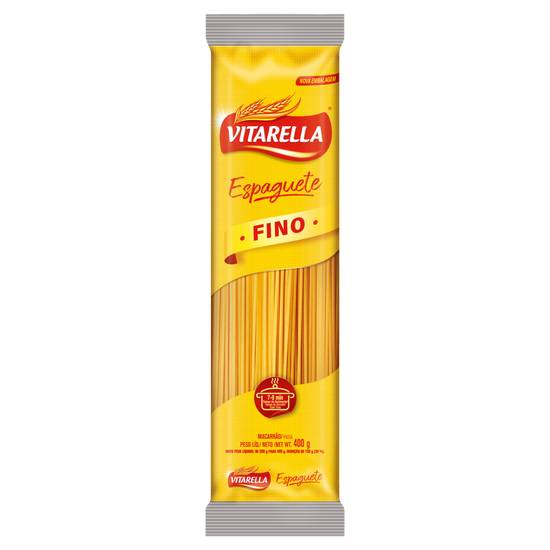 Vitarella macarrão espaguete fino (400 g)