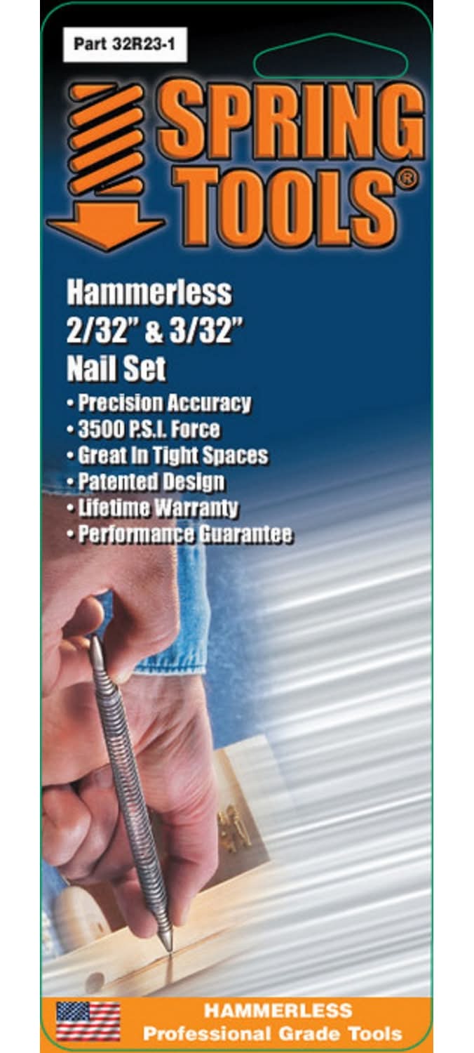 Spring Tools 2/32 & 3/32 In. Double Ended Nail Set 1 Pc