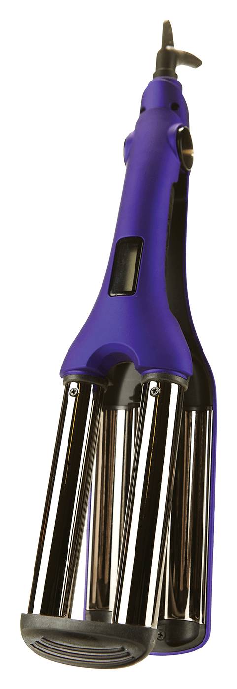 iON Titanium Pro Triple Barrel Waver, Purple