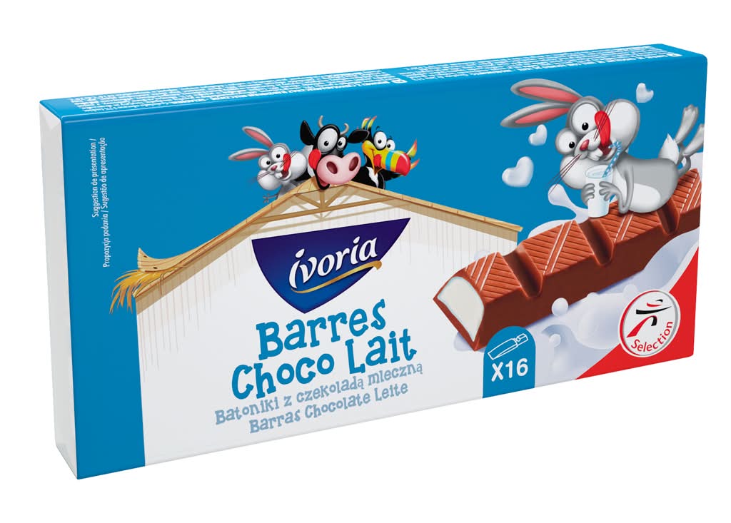 Ivoria - 15 Barritas Chocolate de Leite, embalagem 200g