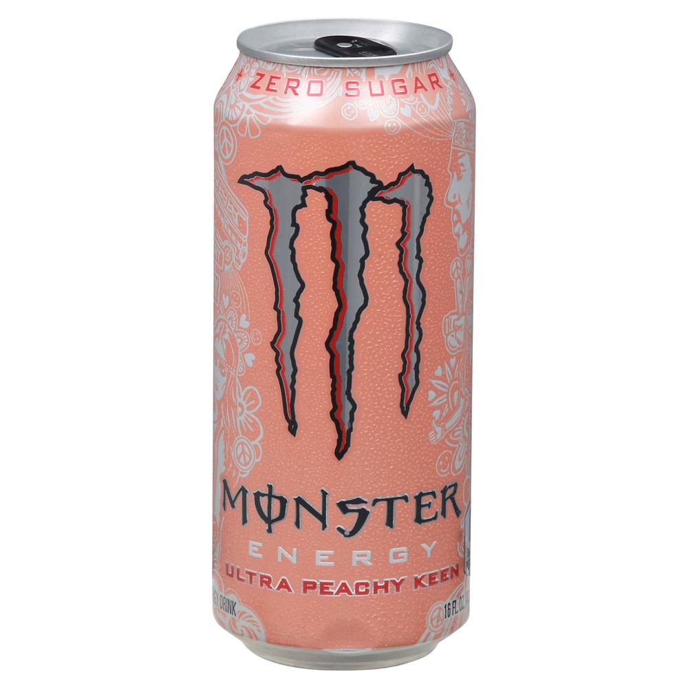 Monster Energy Energy Zero Sugar Energy Drink (16 fl oz) (ultra peachy keen)