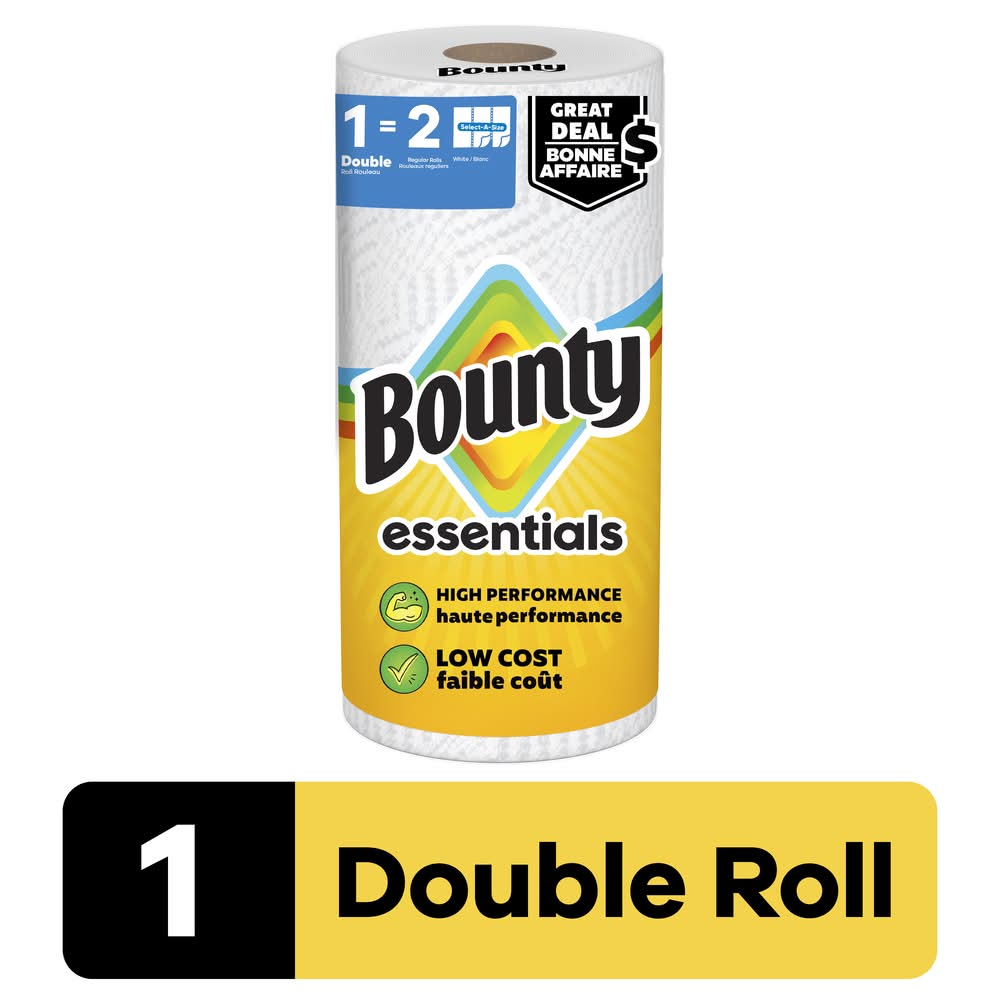 Bounty Essentials 2-ply Paper Towels, 11X10.2 in (53 ct)