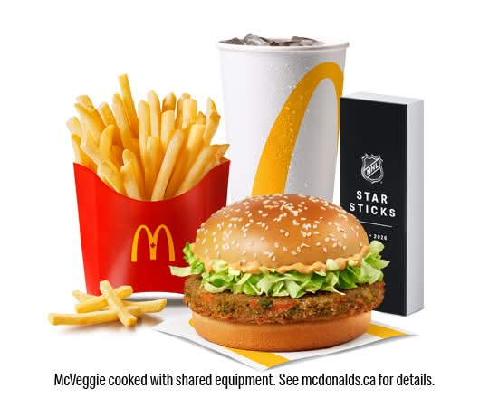 Spicy McVeggie - NHL Star Sticks Meal [810-1020 Cals]