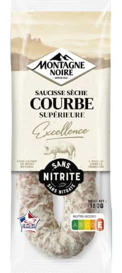 Montagne Noire - Saucisson sèche courbe supérieure (180g)