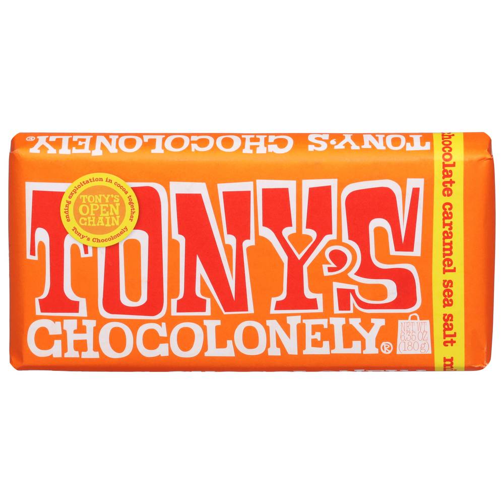 Tony's Chocolonely Belgian Caramel & Sea Salt Milk Chocolate (6.35 oz)