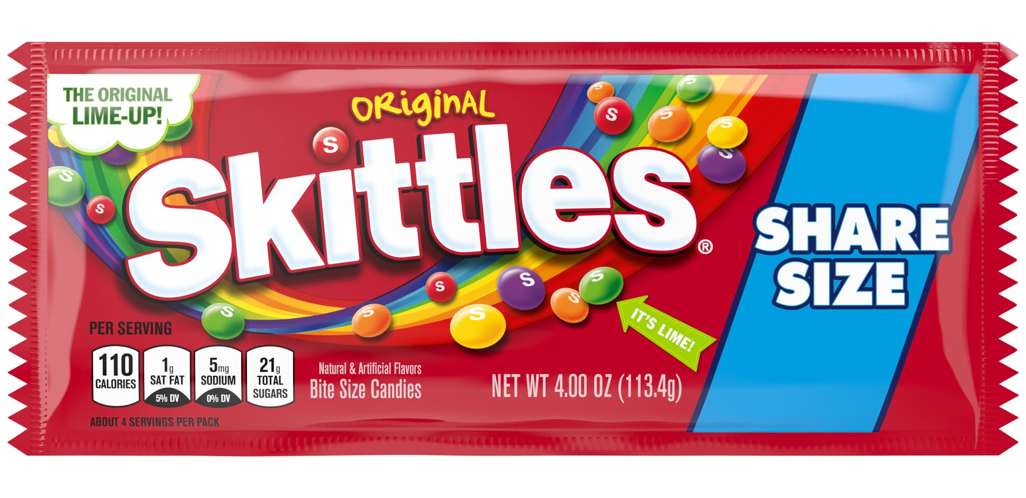 Skittles Original Share Size Candies (4 oz)