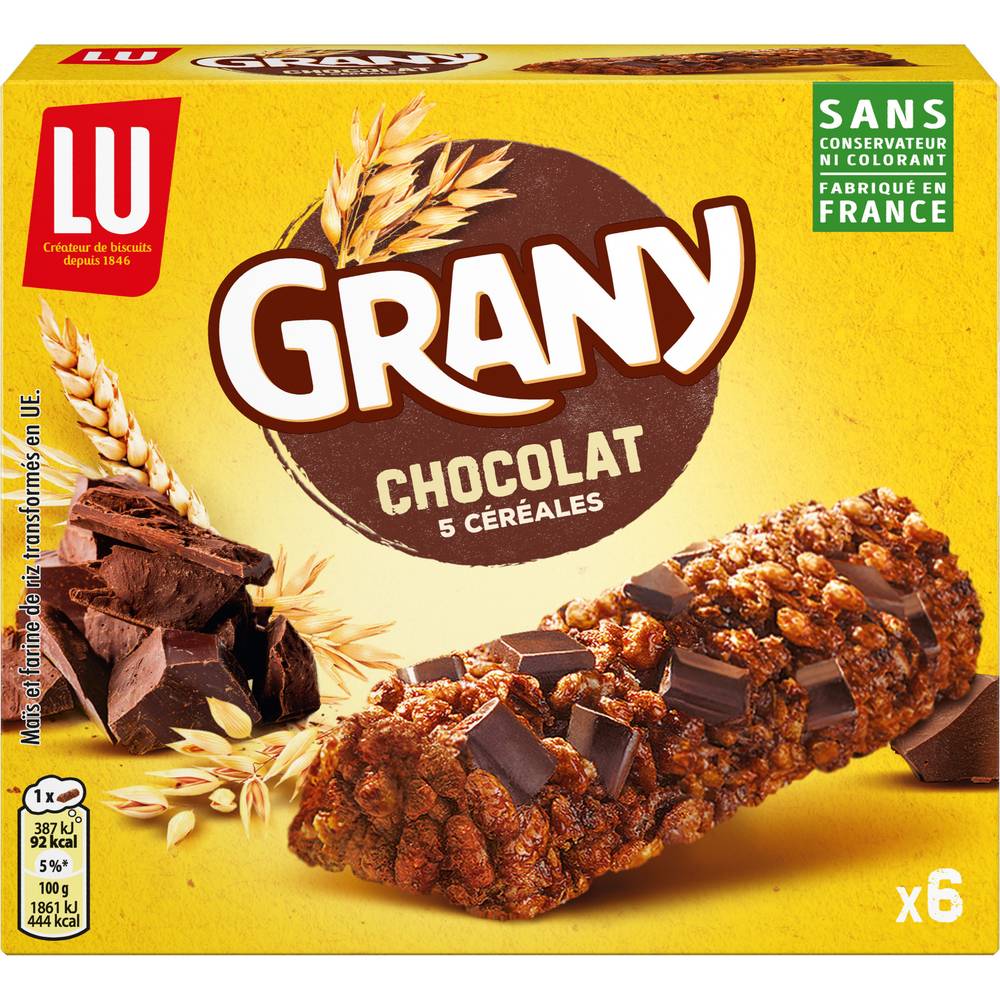 LU - Grany barres aux céréales et chocolat