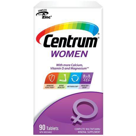 Centrum Women's Complete Multivitamin and Mineral Supplement Tablets (90 units)