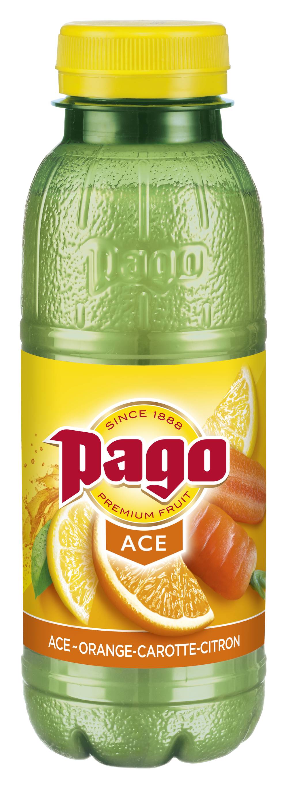 Pago - Boisson aux fruits ace orange carotte citron (330ml)