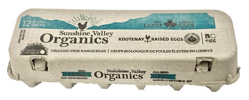 Sunshine Valley Organic Eggs (12 ct)