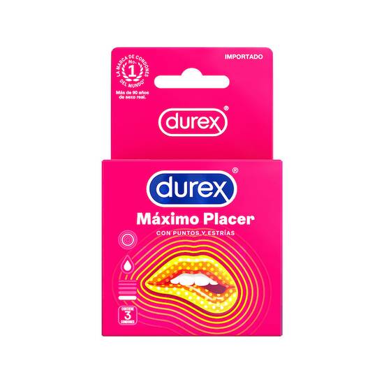 Durex Preservativo Maximo Placer 3Ud
