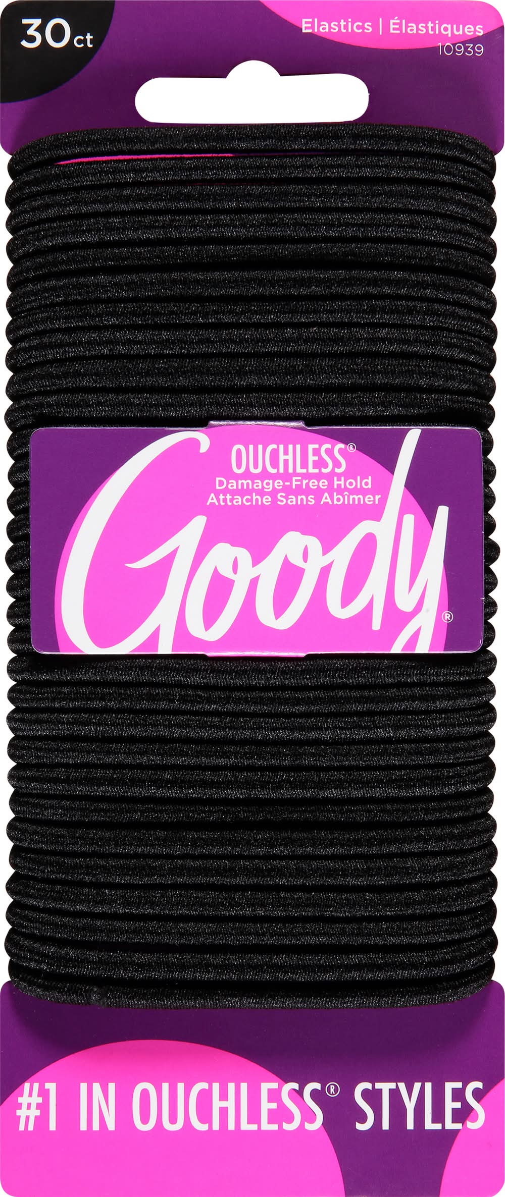 Goody Medium Black Ouchless Elastics (1.8 oz)