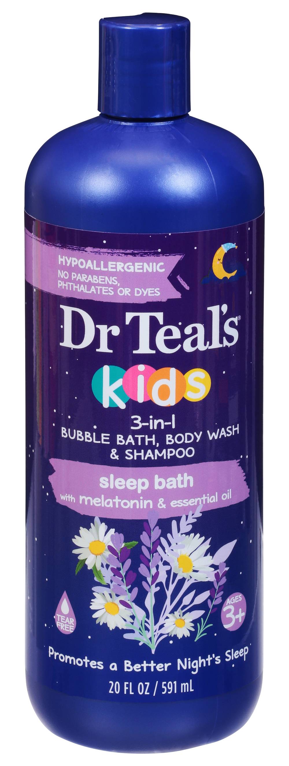 Dr Teal's Bubble Bath Body Wash & Shampoo (20 fl oz)