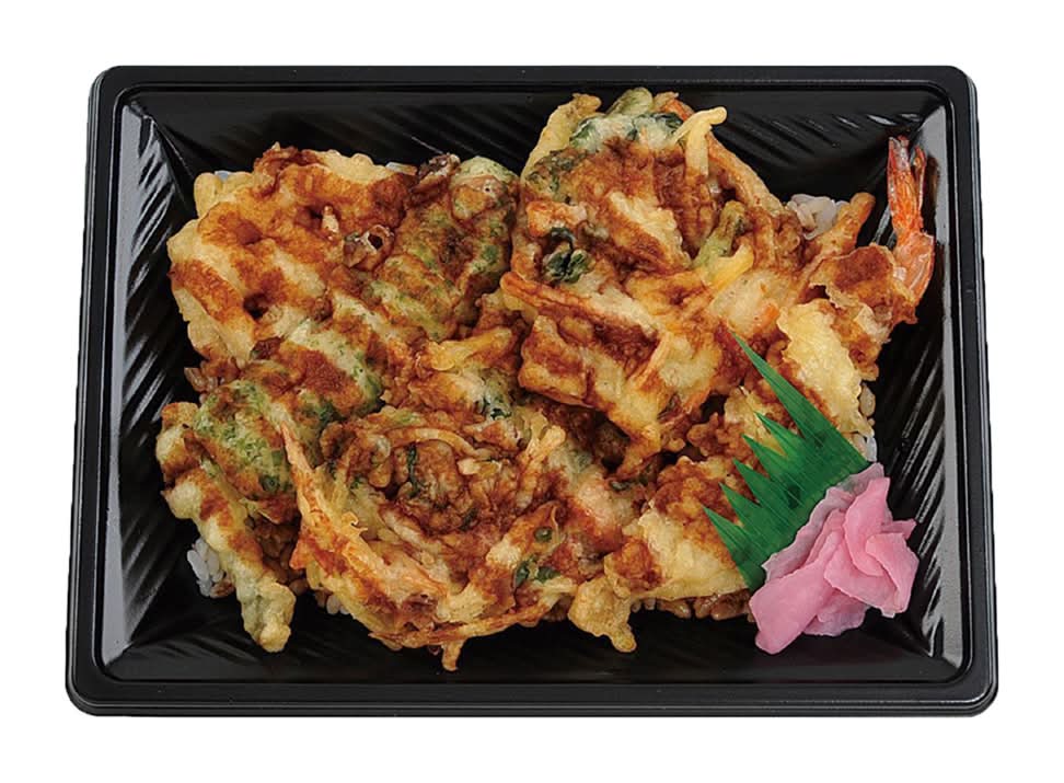 ◎海老と野菜の天重（大麦入り）